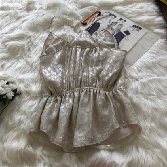 Rebecca Taylor | Metallic Leopard Print Top - Picture 3 of 5